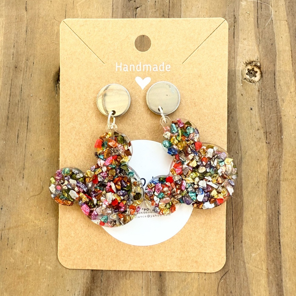 Handmade Colorful Gemstone Earrings